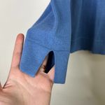 J.Jill  Silk Cotton Blend V Neck Long Sleeve Soft Sweater Classic Blue Comfy Cute Photo 1