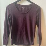 Loft  long sleeve T-shirt, maroon/burgundy, size XS Photo 0