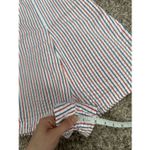 Vineyard Vines Seersucker Romper 00 Preppy Tie Front Cotton Fourth of July White Photo 7