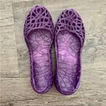 Mox Purple Grape Basket Weave Jelly Ballet Flats Size 5 Photo 2