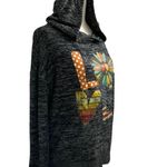 Gap  Hoodie Sweater Women's Size XS Gray Black Pullover Long Sleeve Photo 1