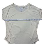 Athleta  cream long sleeve hi low hem tee shirt sz L Photo 6
