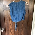 Vintage Denim wrapped cropped vest top Photo 2
