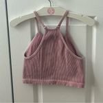 Free People SET Good Karma Leggings and Happiness Runs Tank in Cotton Candy Pink Photo 2