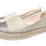 SheIn | Women's | Glitter Minimalist Slip-On Linen Espadrille Flats - 8.5 Photo 3