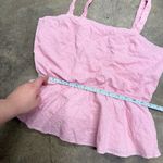 Levi's Vintage Levi’s y2k coquette eyelet lace pink peplum top Photo 2