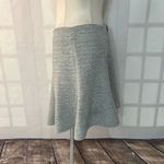 Anthropologie Maeve mini Grey flare Skirt Size L Photo 4