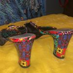 Azuree Cannes Size 5.5 Beaded Mesh Open Toe Chunk Heels Photo 7