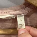 Soft Surroundings  Corinna Womens Small Peach Pink Floral Embroidered Sweatshirt Photo 2