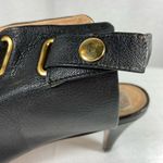 Anthropologie Luiza Barcelos Black Leather Kitten Heels Women’s Size 10B Photo 9