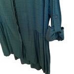 🖤🌲 Sejour Nordstrom Long Button Down Collared Black/Forest Green Check Shirt Size 2X Photo 4