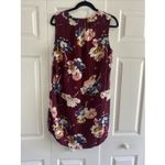 Old Navy Womens Large Burgundy Floral Sleeveless Mini Dress Dark Academia Photo 6