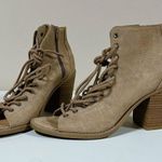 Beige Tan Suede Lace Photo 3