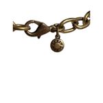 J.Crew Bib Necklace Glows Under Black Light Green Mauve Clear Gold Tone 18" Photo 5