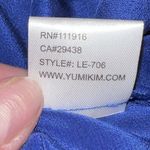 Yumi Kim Silk Royal Blue Pants Trousers Straight Leg Women Size 6 Pleated Dress Photo 3