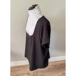 Old Navy Fitted Square-Neck T-Shirt in Textured Black Photo 7