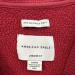 American Eagle Jegging Fit Sweatshirt Red Oversized Casual Comfort Women's Small Photo 5
