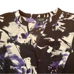 Vera Wang Simply Vera | NWT Petite Purple, Black, & White Button Down Top | PXL Photo 3