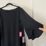 Vince Camuto  Black Ruffle Tulip Sleeve Mini Shift Dress NEW Plus Size 20W Photo 5