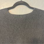 Ella Moss charcoal gray v-neck ribbed pullover sweater size large Photo 7