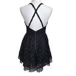 Lovers + Friends  Moon Dance Lace Mini Dress Women’s Size Small Crisscross Back Photo 6