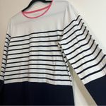 Talbots  Navy‎ Stripe Long Sleeve Tee Shirt L nautical Photo 2