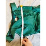 Alfred Sung NWT Alfred Sung Size 6R OFF SHOULDER CUFF TRUMPET GOWN FRONT SLIT HUNTER GREEN Photo 8