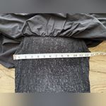 Solid & Striped Revolve Dress  Smocked Ruffle‎ Black Poplin size small Photo 5