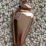 Kendra Scott  Staley Arrowhead Rose Gold Statement Necklace Adjustable Like New Photo 0