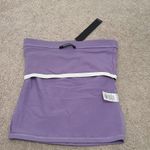 🆕 MixMatchy Women's Causal Strapless Double Layered Basic Sexy Tube Top Purple Photo 3