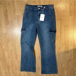 KanCan USA NWT Kancan Aspen High Rise Cargo Jeans Wide Leg Photo 3