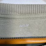 Aerie NWT  100% Cotton Crewneck Light Sage Green w Embroidered Flowers-XL Photo 2