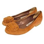 Manolo Blahnik  Size 6.5 Dusty Pink Leather Suede Round Toe Rose Ballet Flats Photo 0