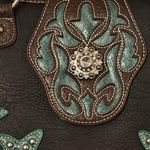 Vintage Western Styled Studded P&G Embroidered Shoulder Bag Photo 3