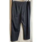 St. John Women’s 12 Diana Wool Blend Dress Pants Wide Leg Pleated Gray High Rise Photo 1