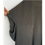 Worthington Black Cardigan Sweater XL Open Front Cocoon Cape Long Rib Knot Photo 1