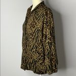 Tan Jay Leopard Animal Print Jacket 51PE Black Size M Photo 2