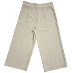 ZARA  Wide Leg Dress Pants Womens XL Beige High Rise Pullon Trouser Office Photo 8