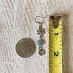 Handmade retro vintage fairy boho funky hippie style spiral flower dangle earrings🌀🌱 Photo 5
