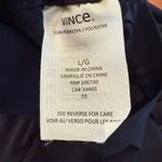 Vince  Satin‎ Trim Joggers Pull On Pants Navy Blue Size Large Relaxed Fit Photo 8