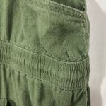 No Boundaries  Jumper Overalls Womens M (7-9) Olive Linen Blend Boho Festival Y2K Photo 10