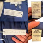 Young Fabulous and Broke  Blue Wrap Dress Mini Sleeveless V-Neck Satin Small NWT Photo 4