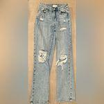 PacSun  Distressed Light Blue Mom Jeans Size 22 Photo 4