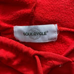SoulCycle  Star Logo‎ Cropped Red Hoodie Sweatshirt Size US Medium Photo 11
