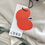 Cider  Womens Green Lace Ruched Midi Dress Size L Cottagecore Fairycore Slipcore Photo 9