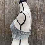 Aerie Grey Lace High Neck Bralette Size M Photo 1
