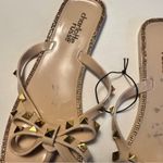 Charlotte Russe Women’s Bejeweled Bow Studded Style Sandals Sz 8 Photo 7