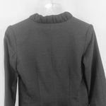 CREDIBILITY SHERRI DROBNICK Vintage 90s Ruffle Neck Blazer Black Size 4 Photo 8