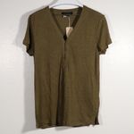 Sanctuary NWT Mercer Button Front Tee GREENSTONE Photo 1