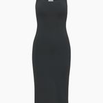 Aritzia NWOT Babaton Contour Squareneck Midi Dress in Black Photo 2